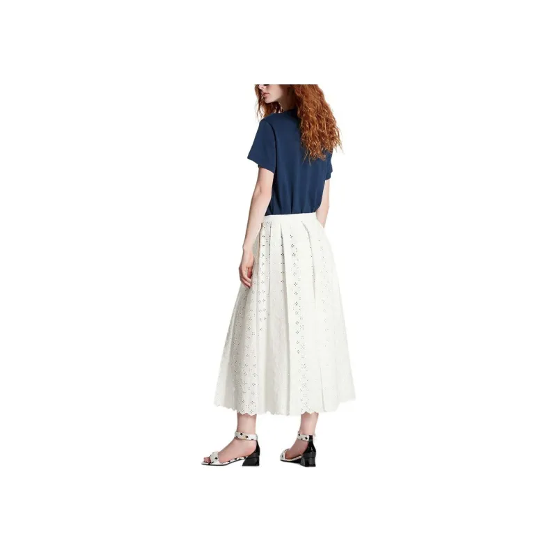 LOUIS VUITTON FW22 Casual Long Skirts Women's White-2