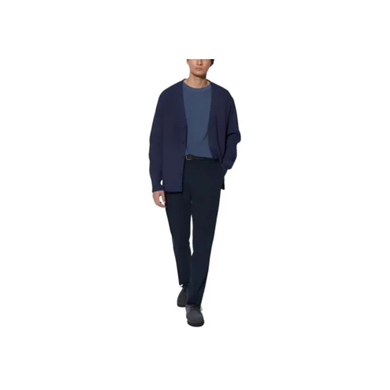 UNIQLO Casual Pants Men's Deep Sea Blue-0