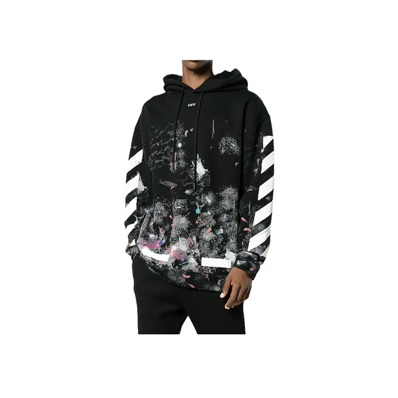 OFF-WHITE Diag Galaxy Brushed Over Hoodie-3