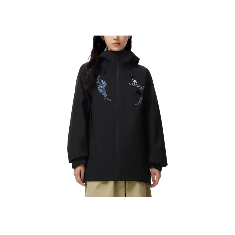 CAMEL All weather Waterproof, Windproof, Thermal, Cold Resistant Windbreaker Jacket Unisex Black-3