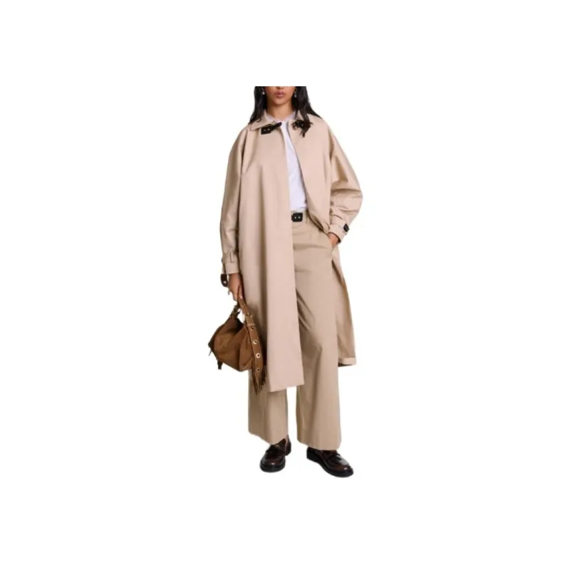 Maje Belted Trench Coat-1