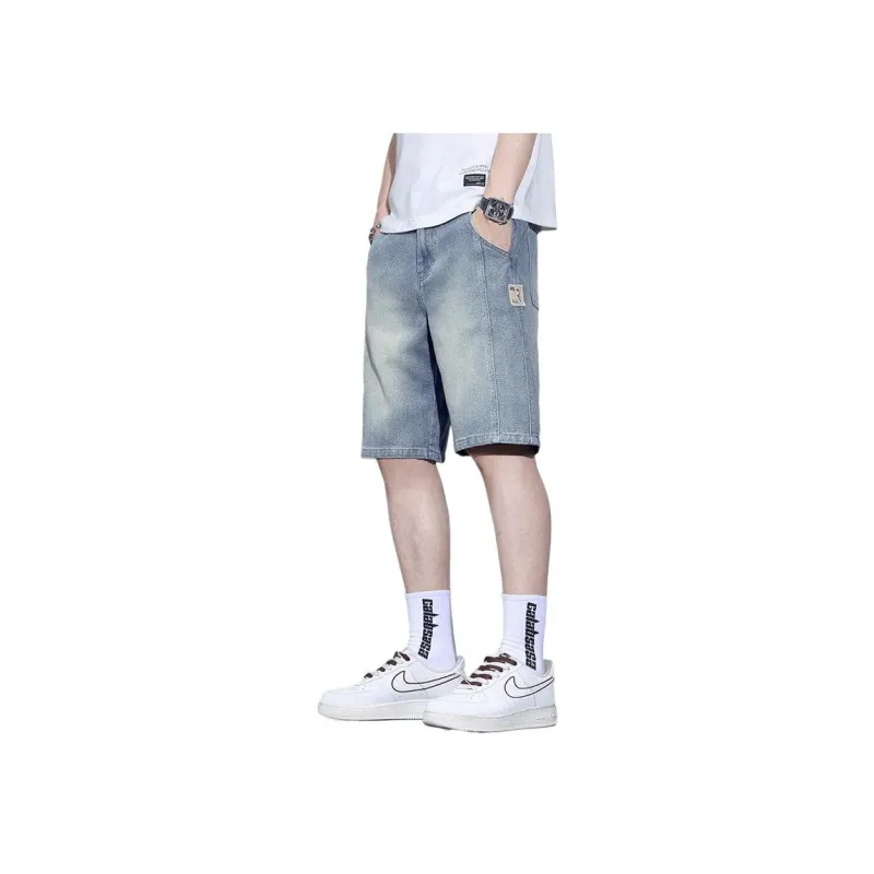 PAUL FRANK Denim Shorts Men's Vintage Blue-0