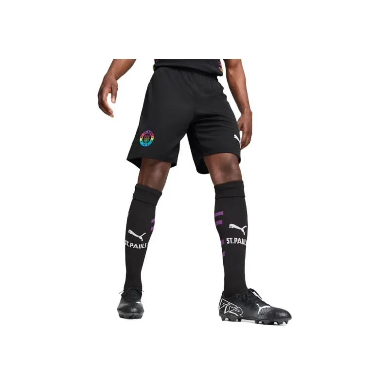 PUMA FC St. Pauli FW24 Soccer Bottoms Men's Black-3