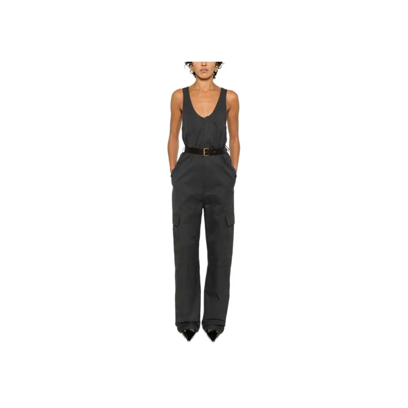 SAINT LAURENT Jumpsuit Women's Dark Gray-3
