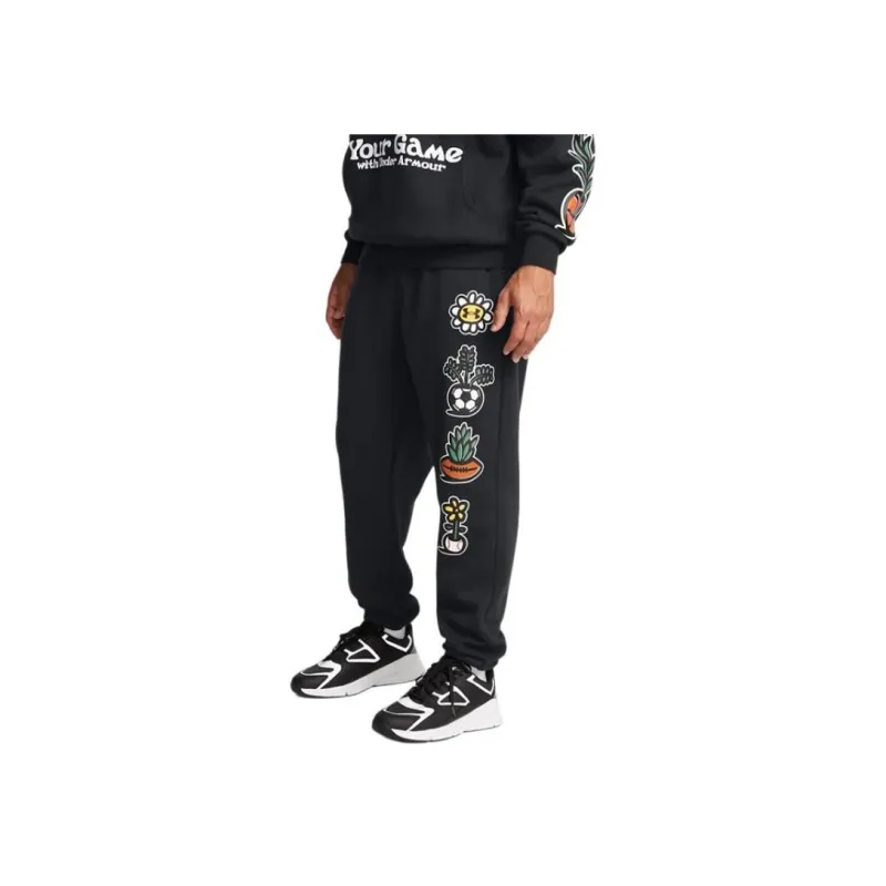 Under Armour Icon Fleece Nurture Your Game Casual Pants Men's Black-2