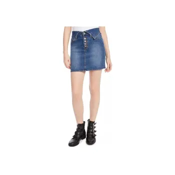 KENDALL + KYLIE Denim Short Skirts Women's Blue