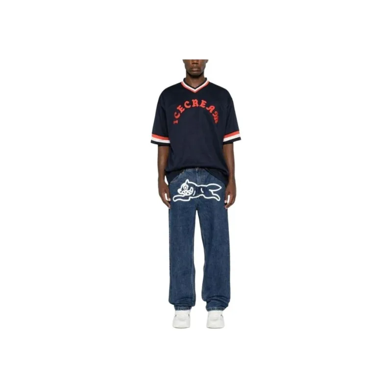 Icecream Running Dog print Jeans-2