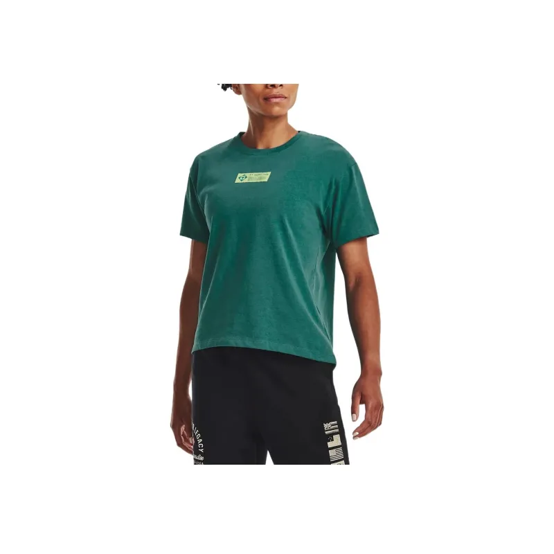 Under Armour Johnson T Shirts Women's Cyan-2