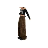 Coffee Brown Leopard Print