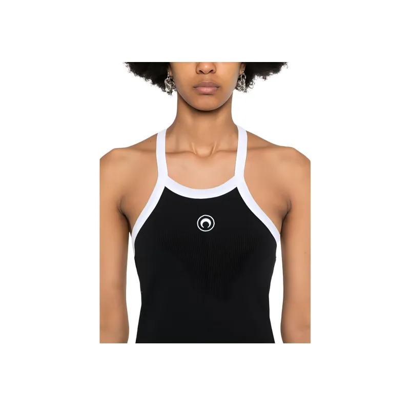 Marine Serre Crescent Moon embroidered Mini Dress-3
