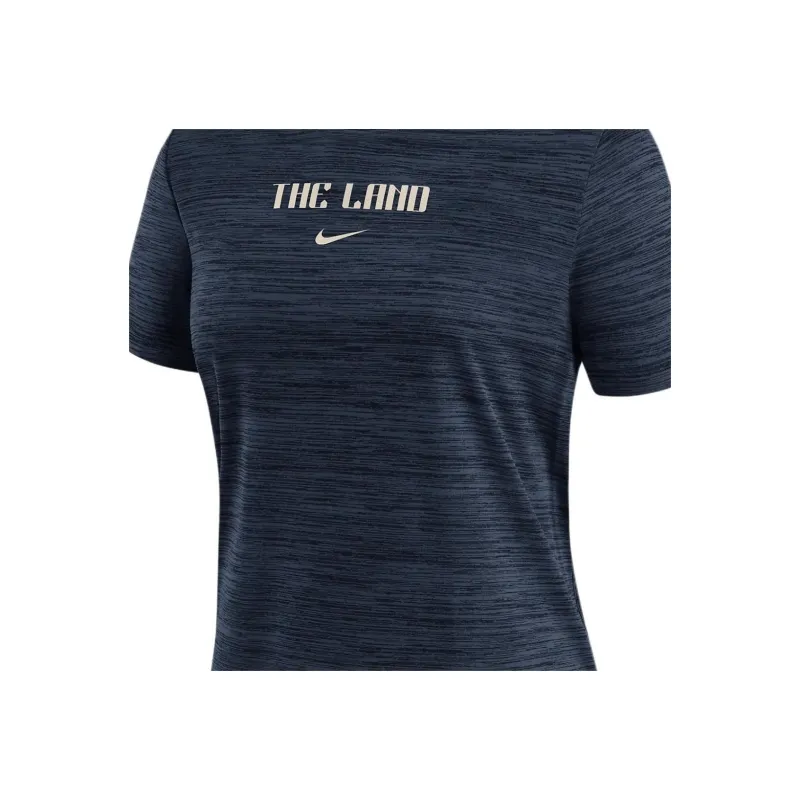 Nike Cleveland Guardians Authentic Collection City Connect Practice Velocity Women's Nike Dri FIT Mlb T Shirt-2