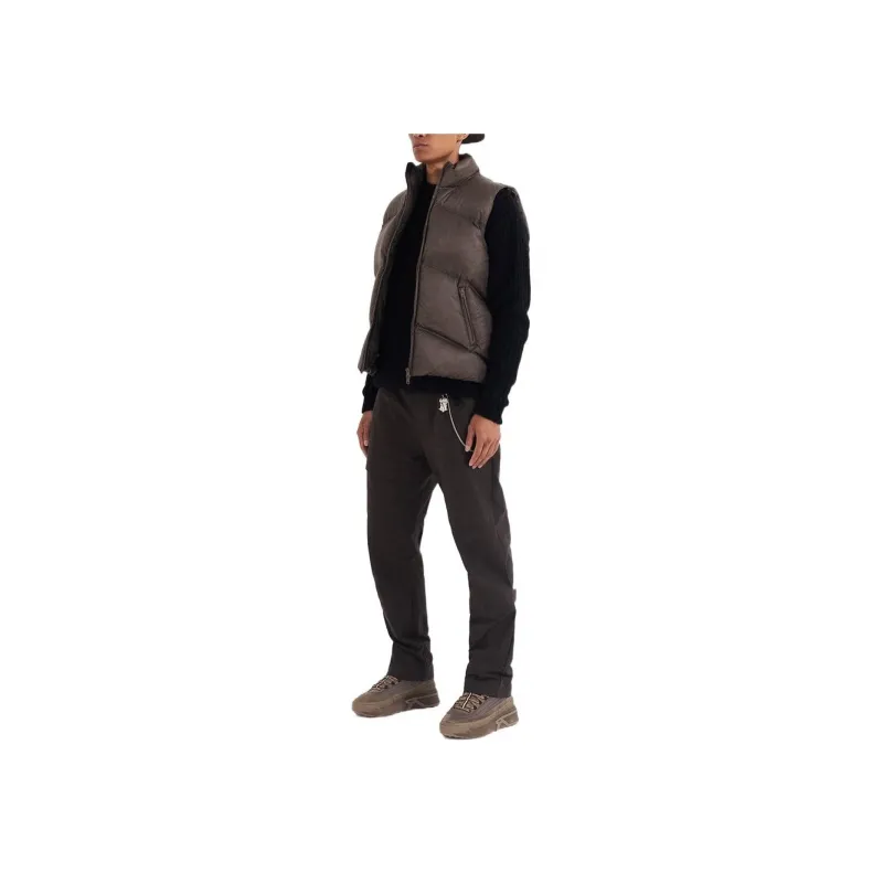 REPRESENT High Neck Zipped Padded Vest-2