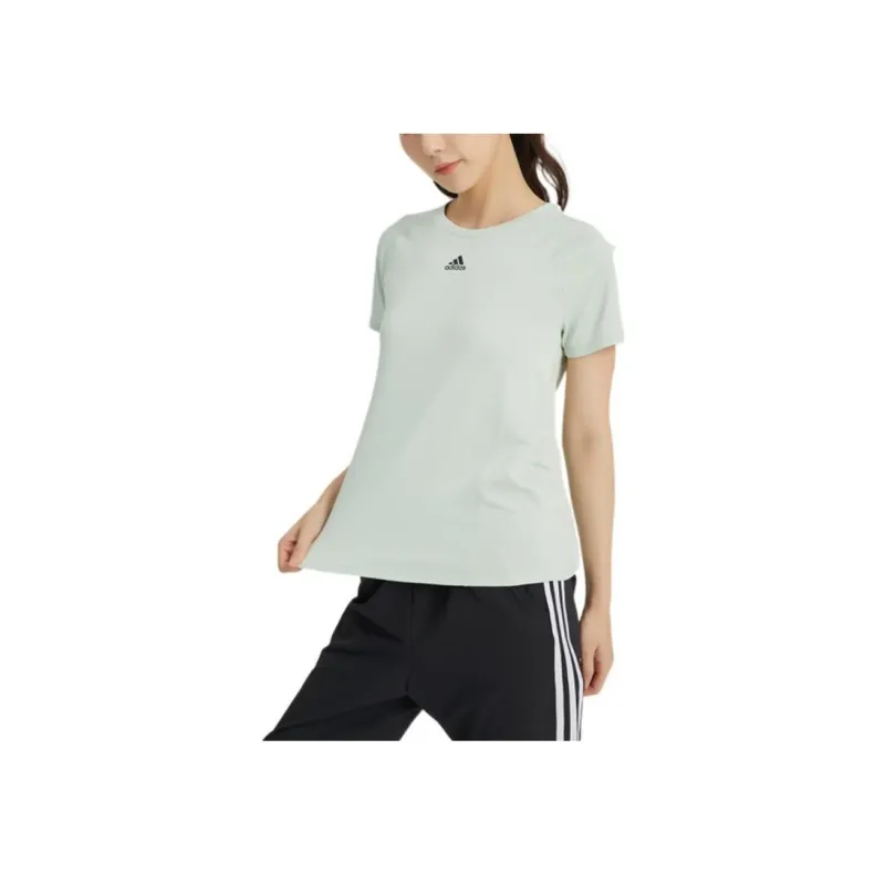 Adidas T Shirts Women's Cyan-3