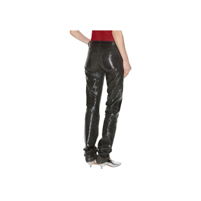 ISABEL MARANT Lovis Vinyl Trousers-3