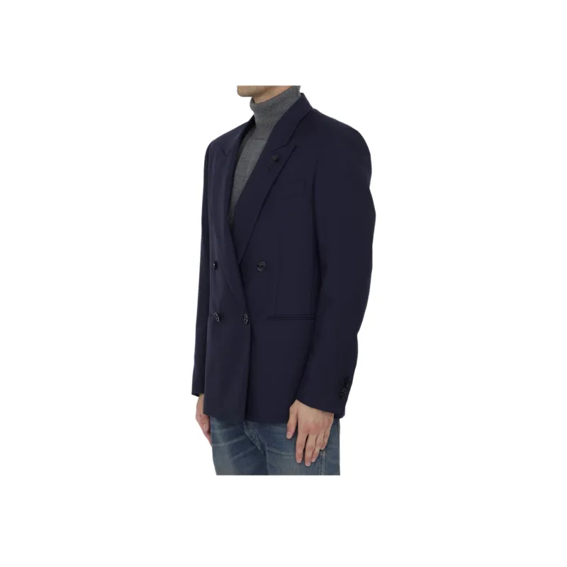 LARDINI Brooch detail Blazer-2