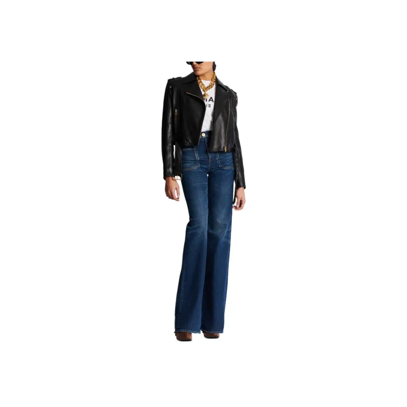 BALMAIN Belted Cropped Jacket-2