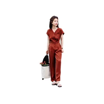 LUYOUYE Jumpsuits Women's Maroon