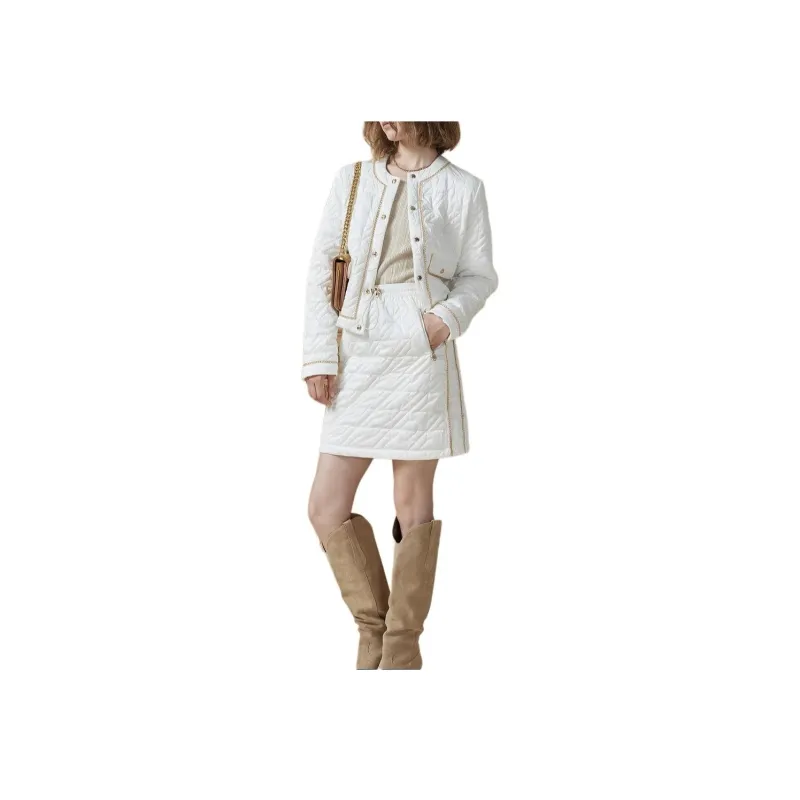 DKNY Casual Short Skirts Women's White-4