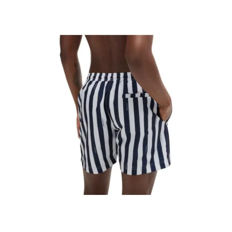 Boss Striped Swim Shorts-2