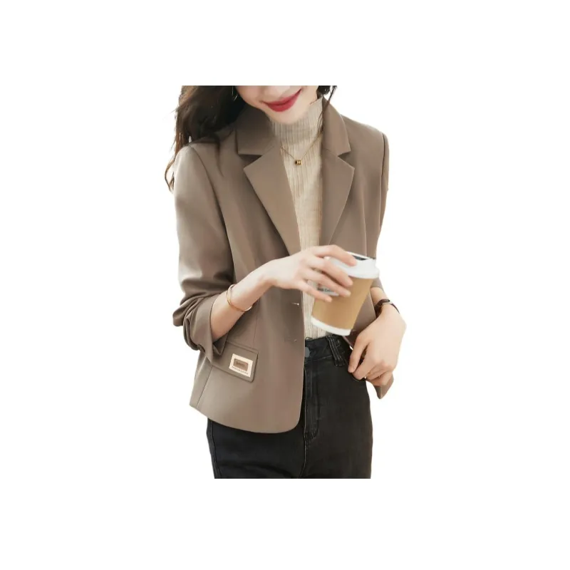 Mo Han Yi Mei Business Suit Women's Gray Coffee-2