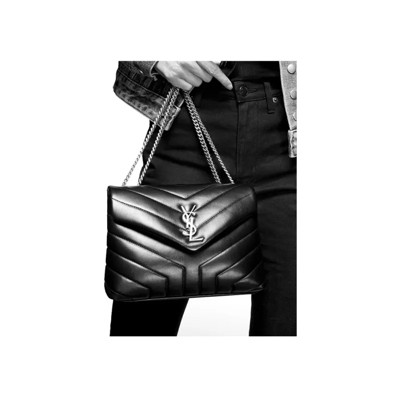 SAINT LAURENT Loulou Quilted Small Shoulder Bag-7