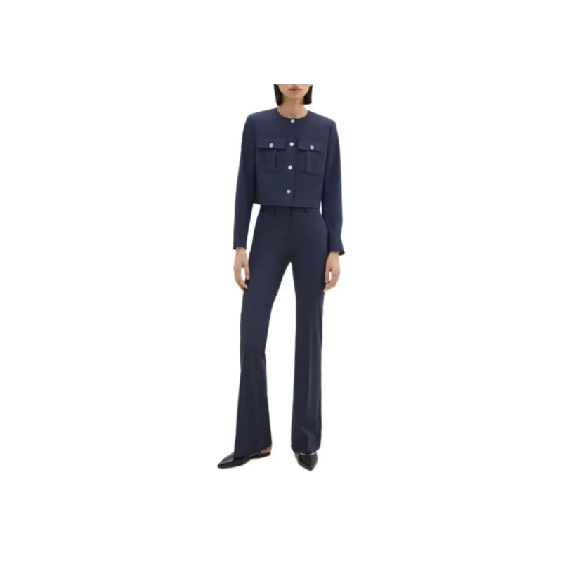 THEORY Jackets Coats Women's Deep Sea Blue-1