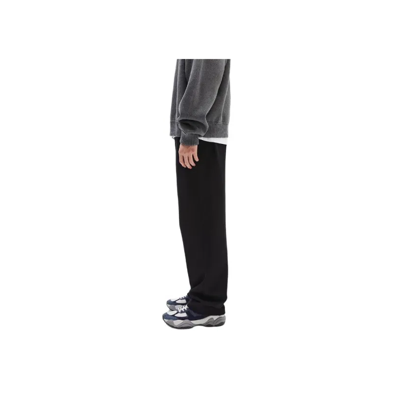 H&M New Year Knitted Sweatpants Men Black-2
