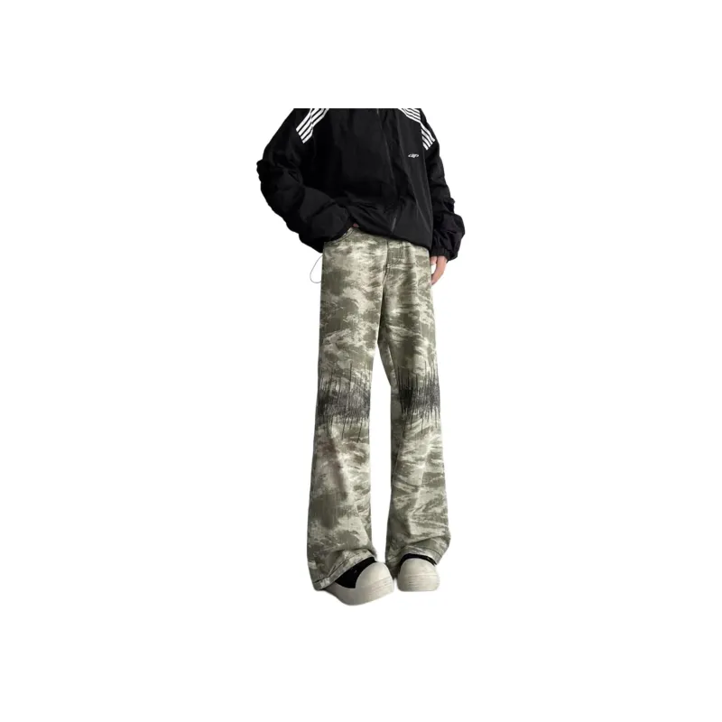 PAINT STAIN Jeans Unisex Camouflage-8
