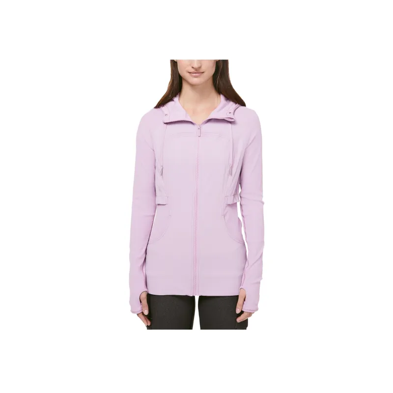 Lululemon Dance Studio Rib Sleeve Coat Jacket Women's Purple Pink-0
