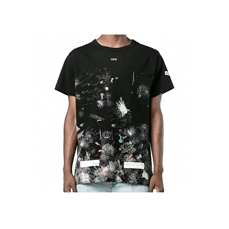 OFF WHITE Galaxy Brushed T shirt-2