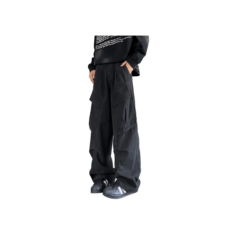 JUNGLE PANDA Jeans Unisex Black-0