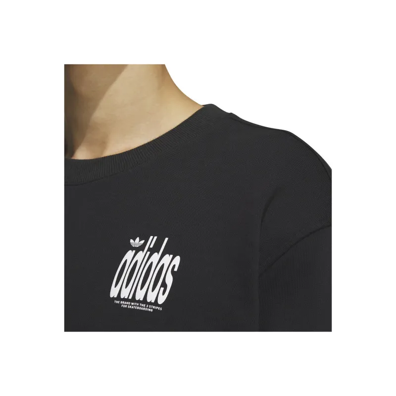 Adidas Originals DELUXE CREW Sweatshirt Men's Black-4