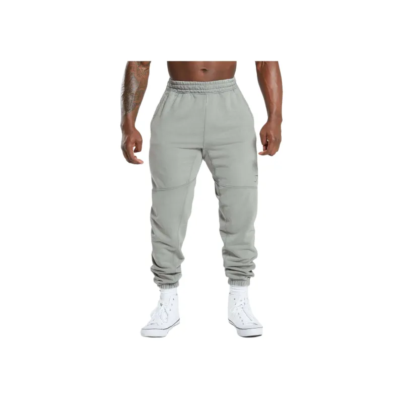 GYMSHARK HERITAGE JOGGERS Knitted Sports Pants Men's Smoke Gray-0