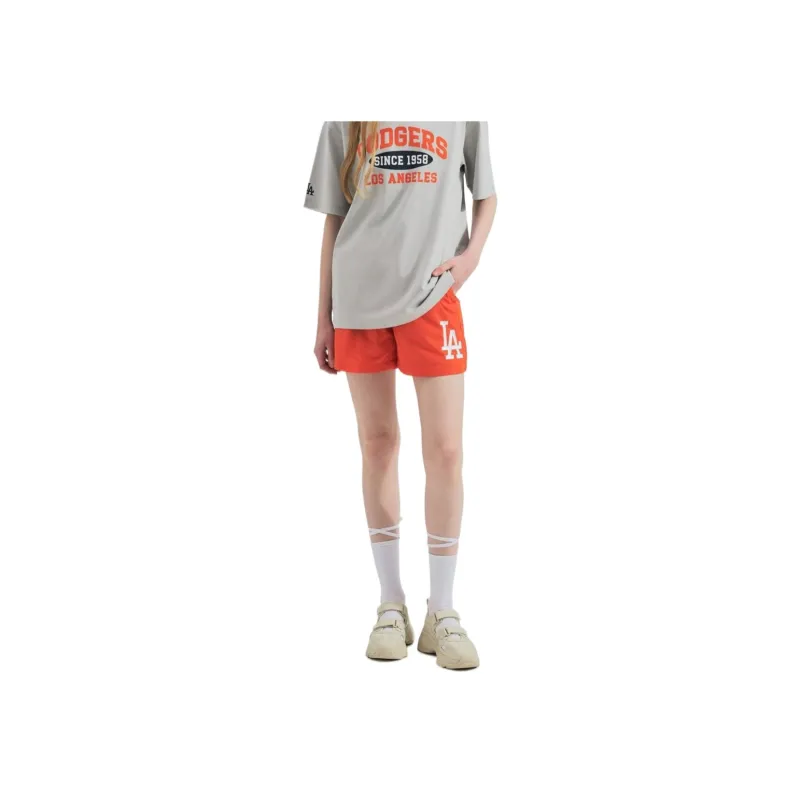 MLB Los Angeles Dodgers Casual Shorts Unisex Orange-5