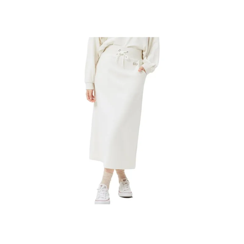 GAP Casual Long Skirts Women's Gray White-2