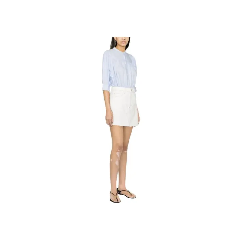 FRAME Denim Short Skirts Women's White-2
