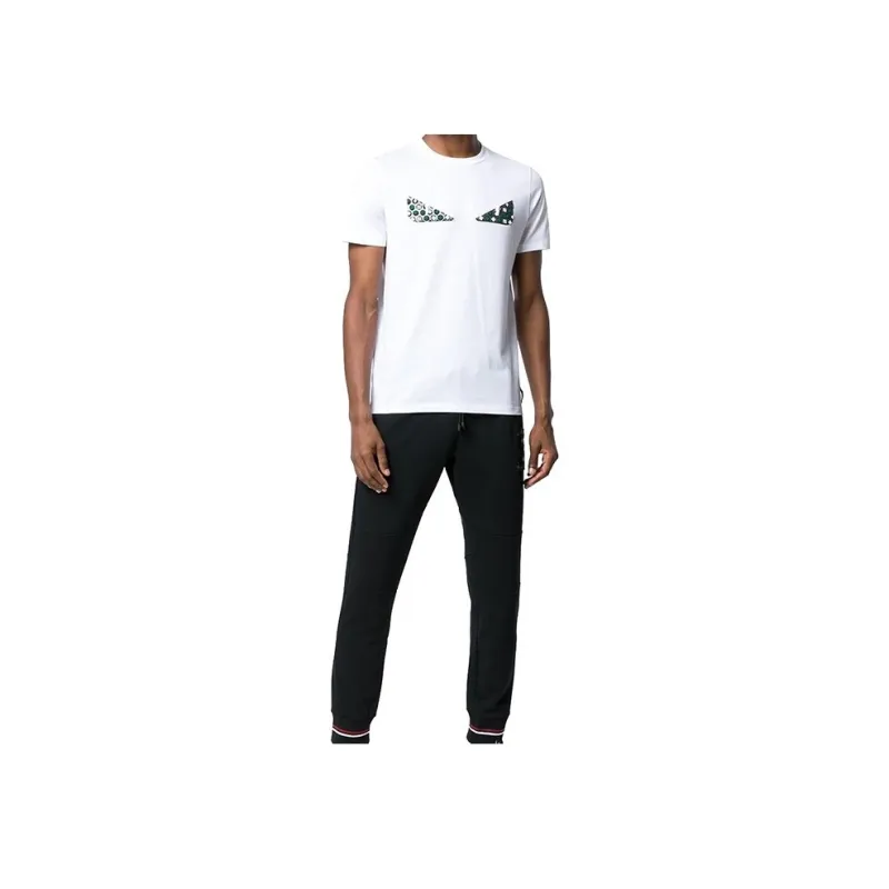 FENDI T Shirts Men White-3