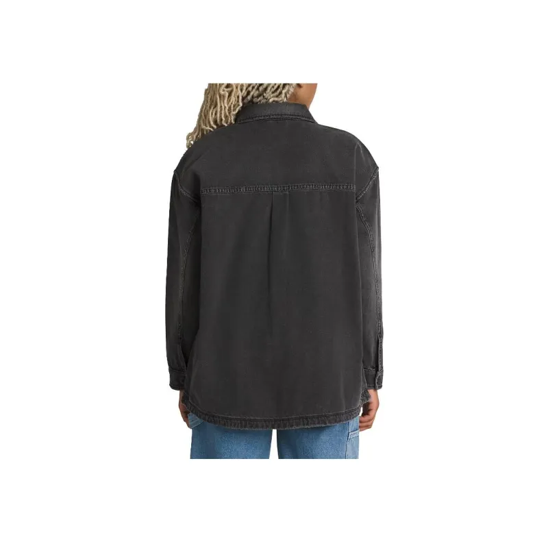Vans Stormlight Lightwinds Denim Shacket Denim Jacket Women's Black-2