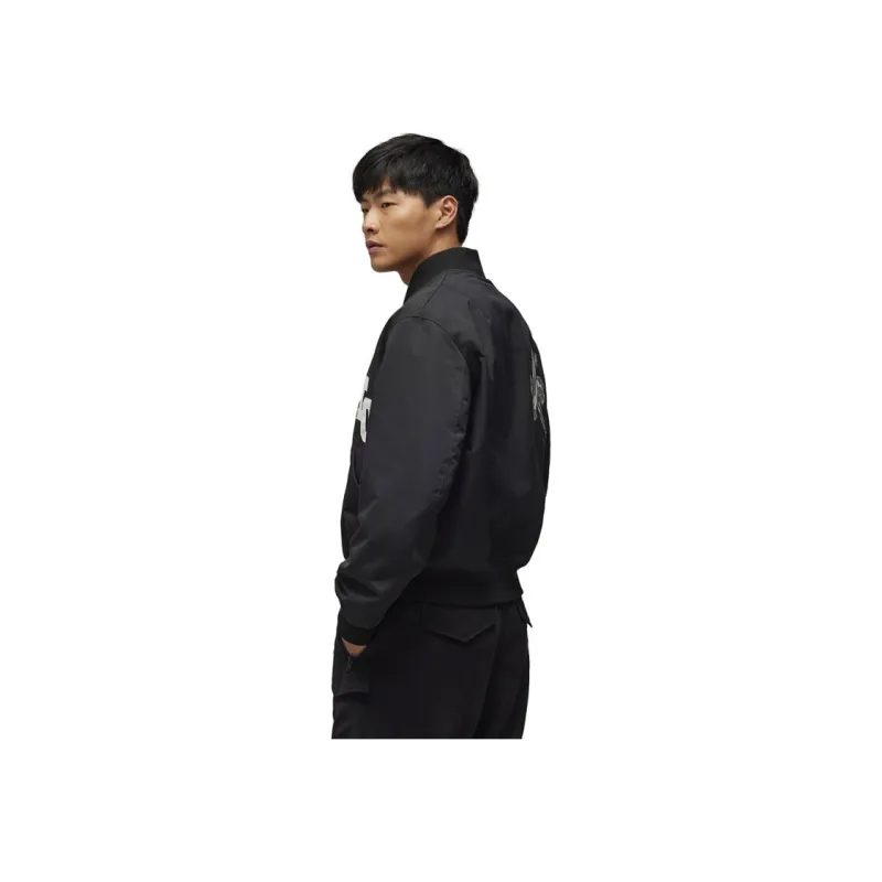 Y 3 Team Button Up Bomber Jacket-2