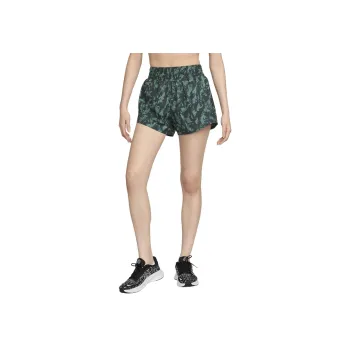 Nike One Dri FIT High Waisted Brief Lined 3' Printed Shorts Casual Shorts Women's Vintage Green/Bicoastal/Black