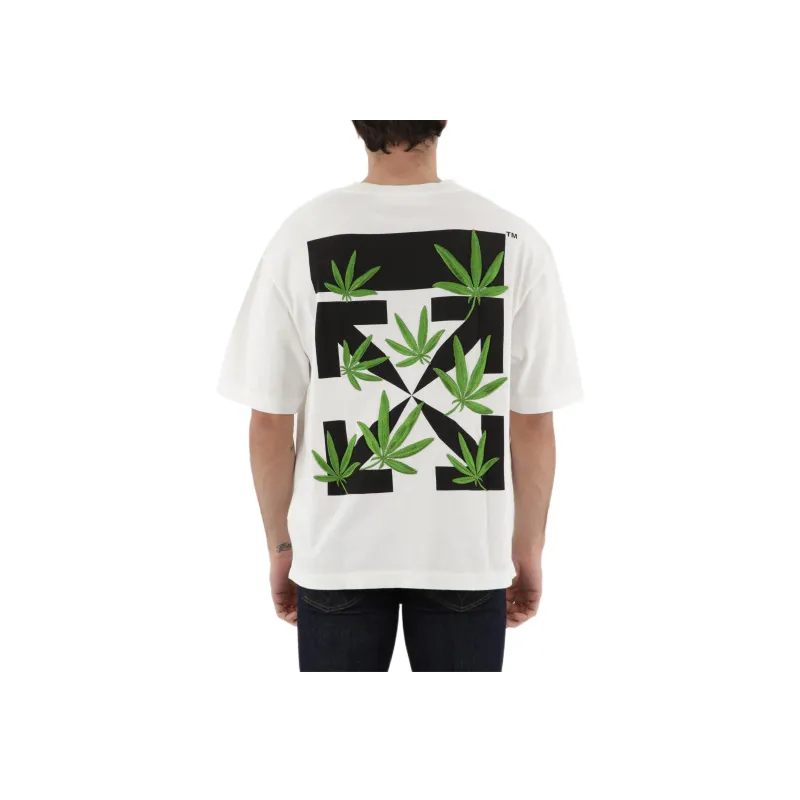 OFF WHITE Weed Arrows Oversized T Shirt-2