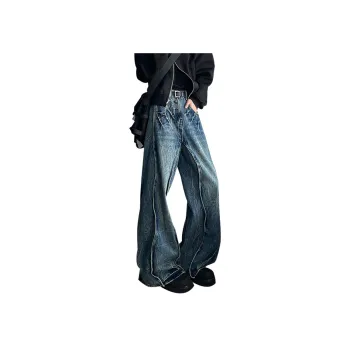 HANDAIWEI Jeans Unisex Blue