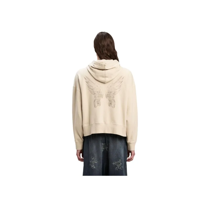 PALM ANGELS Portrait print Cotton Hoodie-2