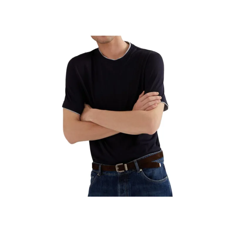 Brunello Cucinelli Lightweight Jersey Crewneck T Shirt-2