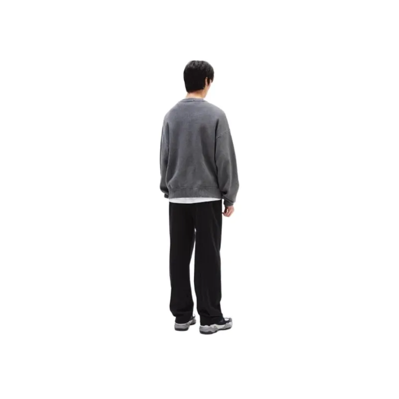 H&M New Year Knitted Sweatpants Men Black-1