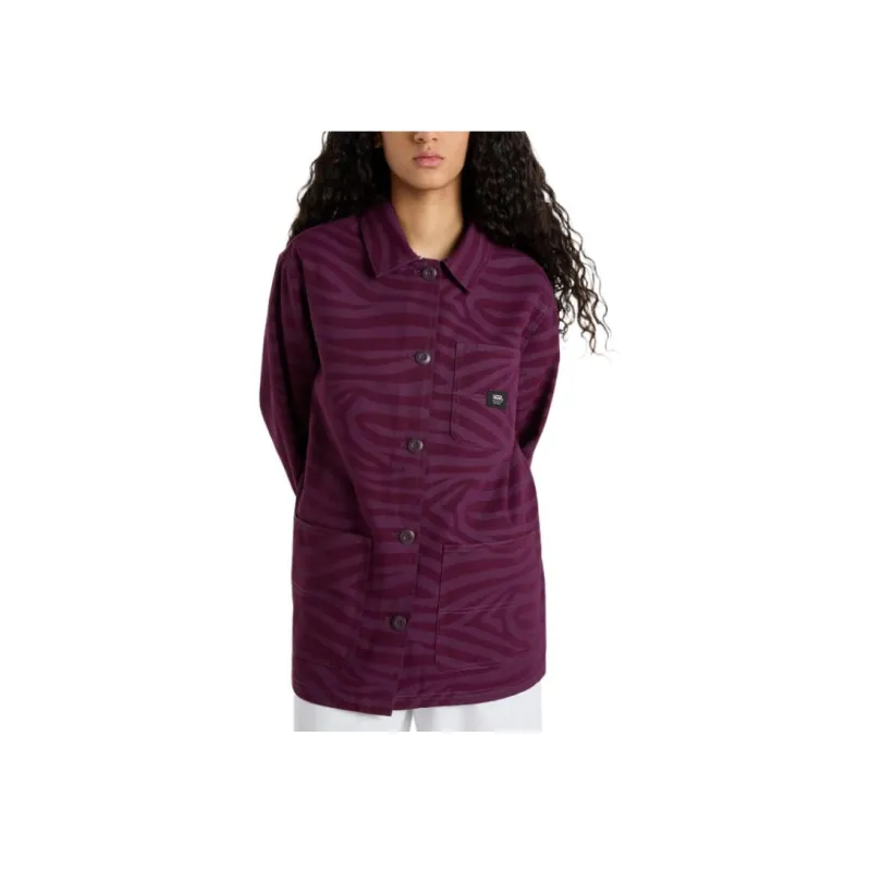 Vans DRILL CHORE Jackets Coats Women's Purple-2