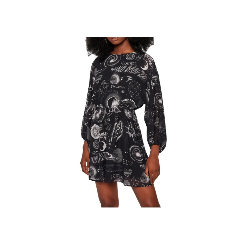 Desigual Long Sleeved Dress Women's Black-2