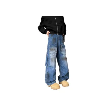 FA2LO Jeans Unisex Blue