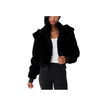 Alo Yoga FAUX FUR FOXY JACKET Velvet feel Coat Women's