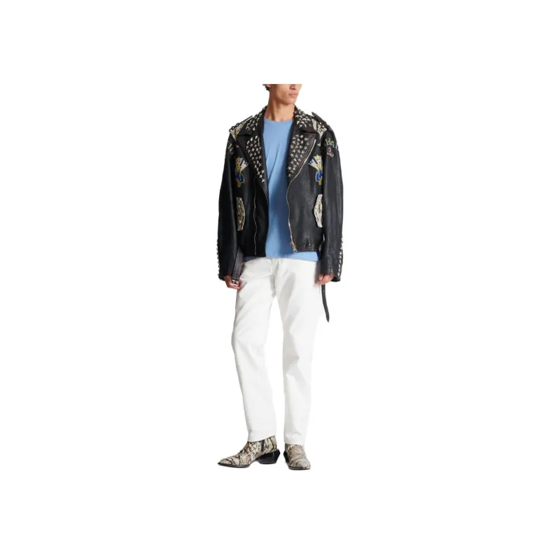 BALMAIN Embellished Western Biker Jacket-1